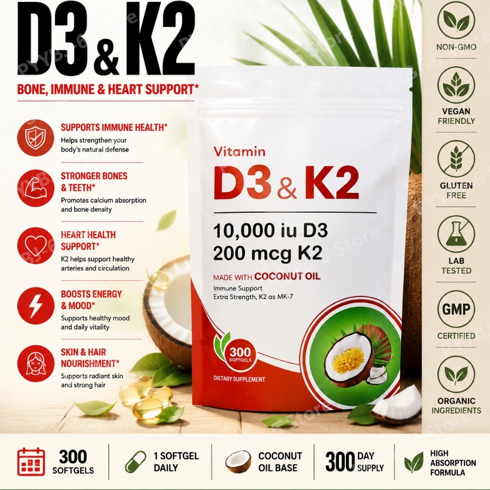 Vitamin D3 K2 Drop - مكمل فيتامين د3 ك2 بتركيز 10,000
