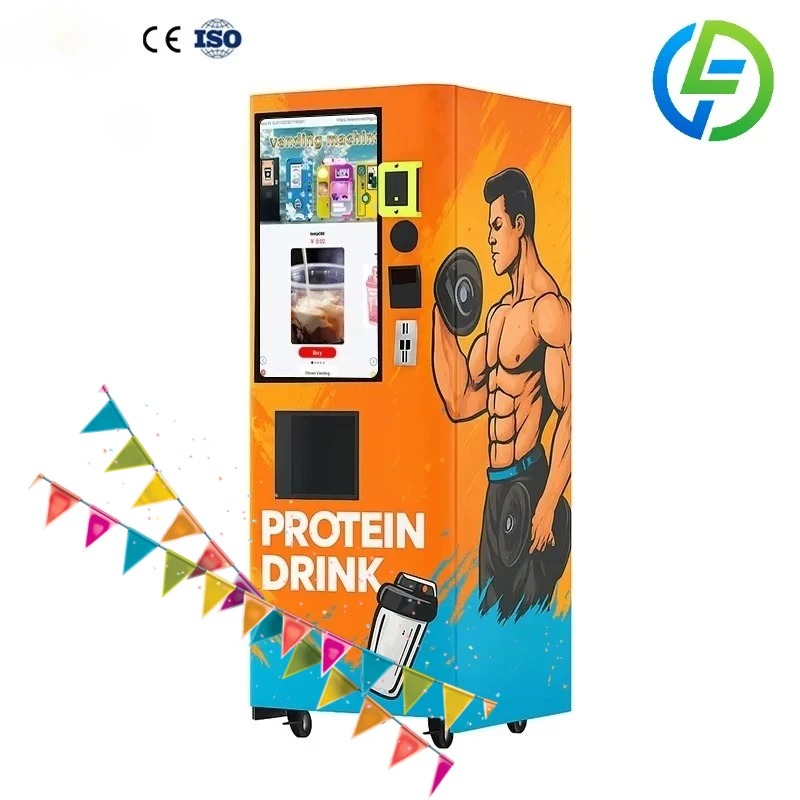 Fitness With Nutrition - آلة بيع هز البروتين الأوتوماتيكية المخصصة،