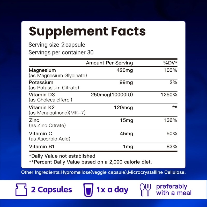 كبسولات البوتاسيوم والمغنيسيوم - مراجعة Vitamin D3 K2 Drop وسعره