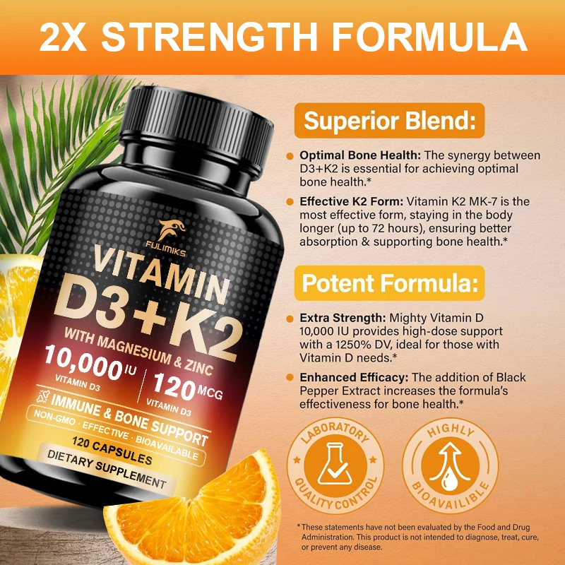 مكمل فيتامين د3 ك2 بتركيز 1000 - مراجعة Vitamin D3 K2 Drop وسعره