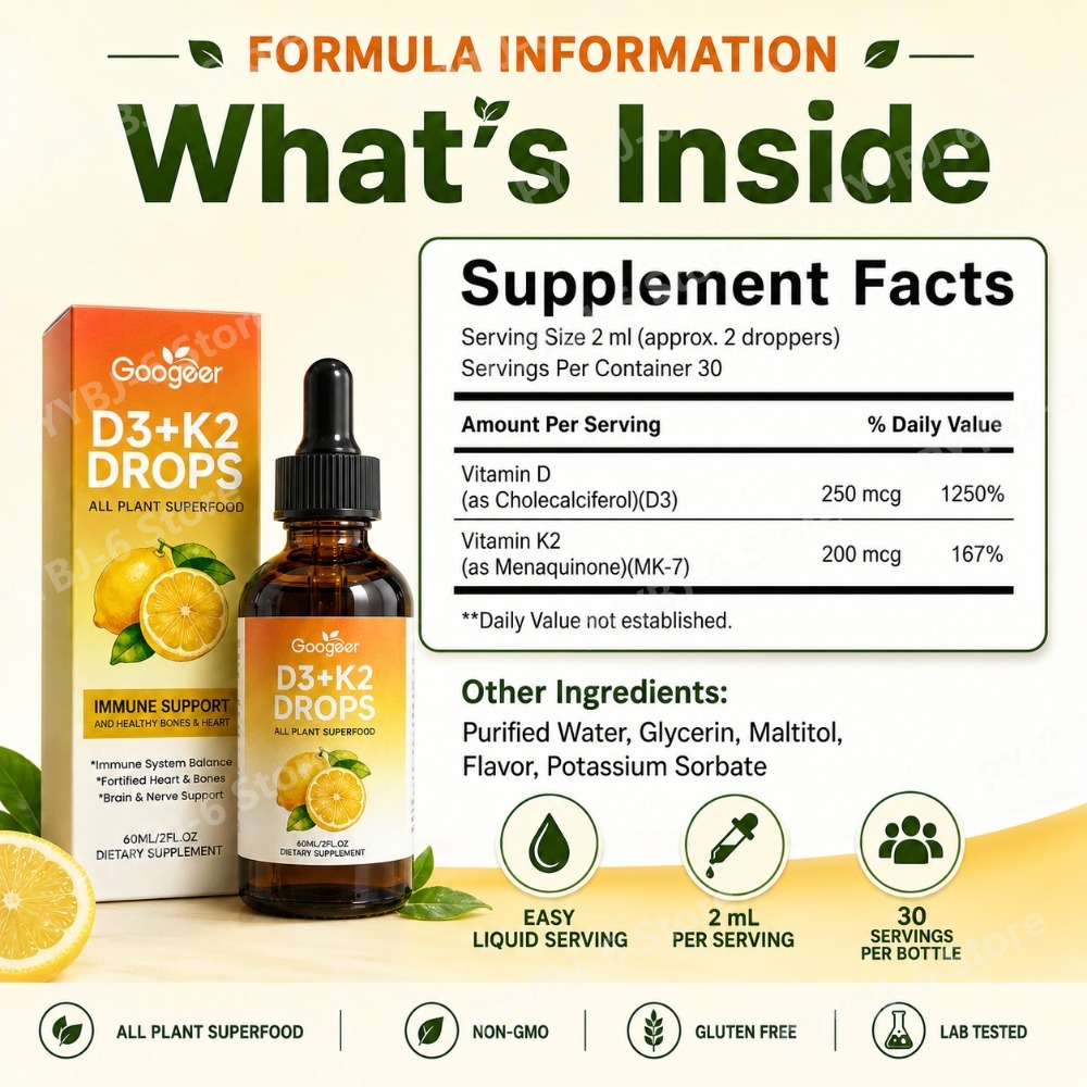 مكمل غذائي سائل من فيتامين D3  - مراجعة Vitamin D3 K2 Drop وسعره