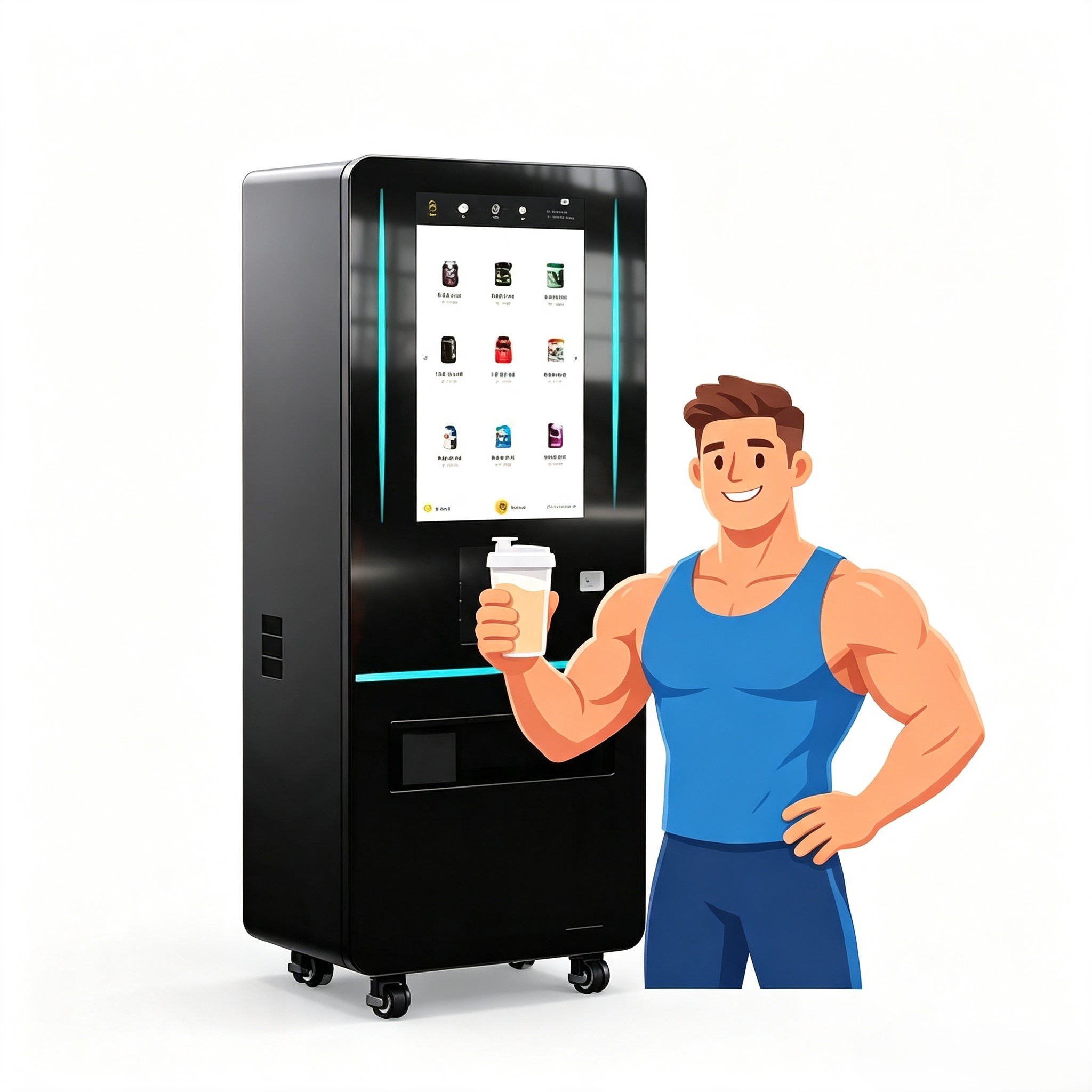 آلة بيع بروتين مصل اللبن الذكي - مراجعة Fitness With Nutrition وسعره